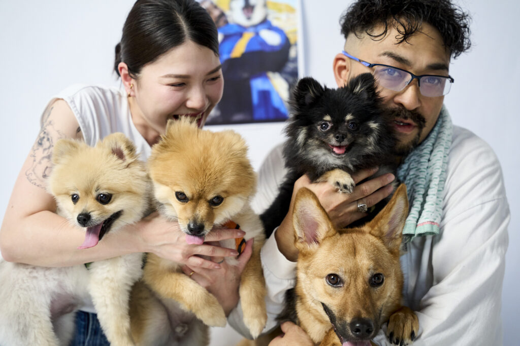 愛犬と一緒のフォトウェディング・アニバーサリーに