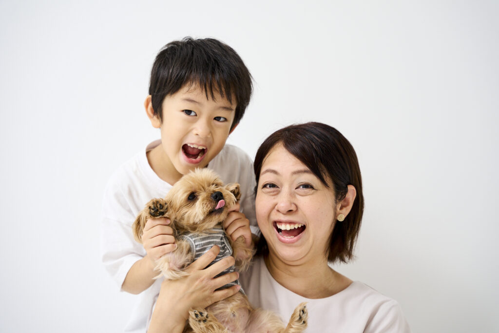 爽やかなお揃いコーデで仲良し撮影